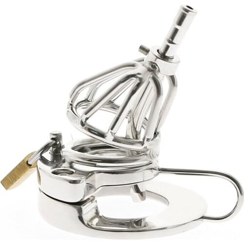 Stainless Steel Ball Stretcher Heavy Duty Weight Cock Ring Male Metal Penis Lock Scrotum Delay Ejaculation BDSM Sex Toy for Men