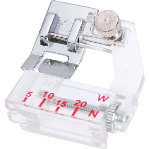 1PC Adjustable Binder Foot Adjustable Bias Binder Presser Foot Feet for Sewing Machines Janome Binding Feet Foot