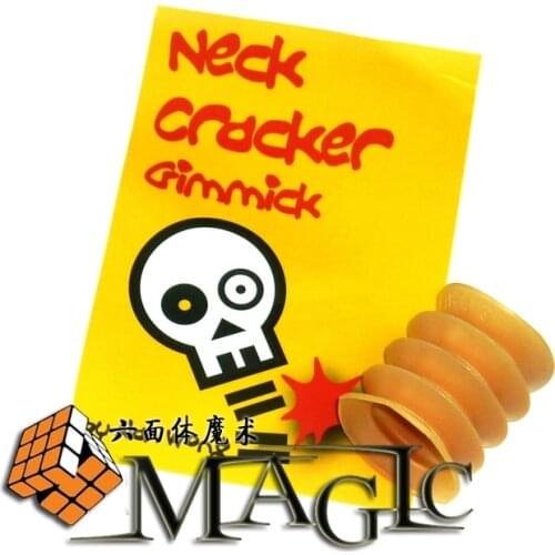 Neck Cracker Gimmick by Alan Wong / close-up coin Magic Trick A coin through glass cup with no any cover