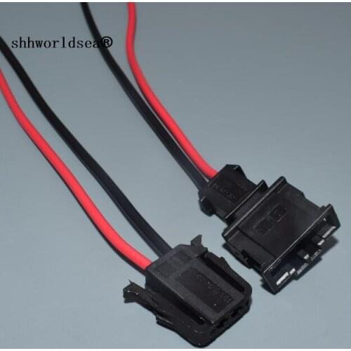 Shhworldsea 2 pin way 3.5 mm 2 hole female electric auto plug Sensor Wire Harness connectors plug 1-929588-1 for vw 191972702