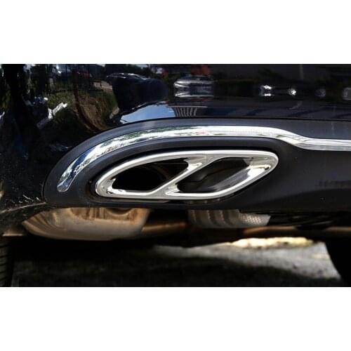 Car Exhaust outputs Tail Frame Trim AMG For Mercedes benz E Class W213 C Class W205 GLC AB GLE GLS Class 2015 2016 2017