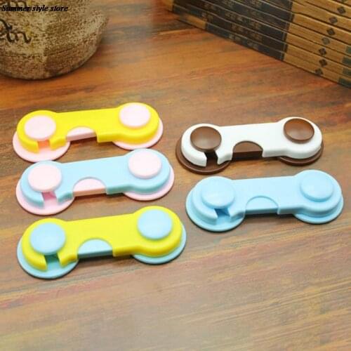 1pc Candy-colored Cabinet Lock Child Safety Protection from Children Safe Locks for Refrigerators Baby Security Drawer Latches
