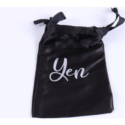 Customized Satin Drawstring Bag Bridesmaid Gift Bag Birthday Sleepover Bridal Shower Party Wedding Favor Jewelry Pouch -10pcs