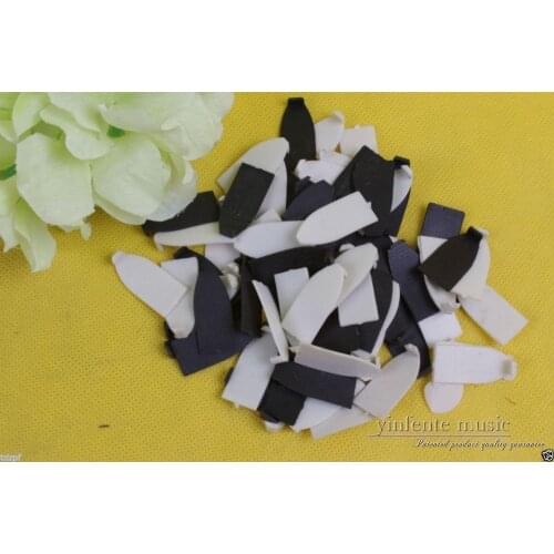 100PCS violin bow tips and lining,musical instrument part Plastic 50 white + 50 Black Violin parts & accessories #485