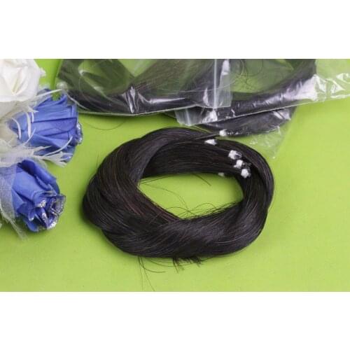 250g bow hair For Violin/cello Bow mongol Mongolia Horse Tail Black 80-90cm