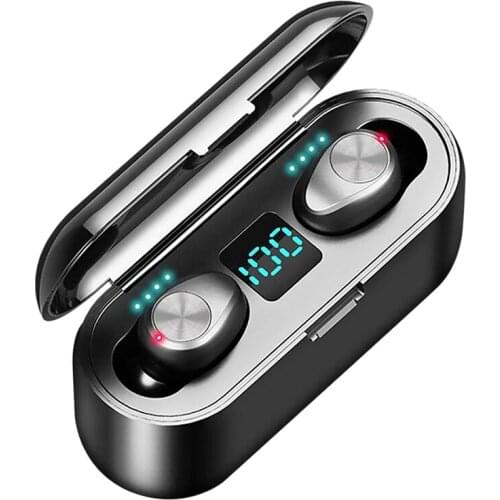 Bluetooth Earphone,LED Display Bluetooth Earphone 5.0 Wireless Earphones Charge Box with Noise Cancellation Mics