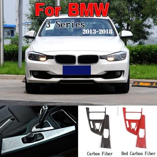 Center Console Gear Shift Decoration Frame Trim For BMW 3 Series F30 F35 320i 2013-2019 Left Hand Drive ABS Accessories