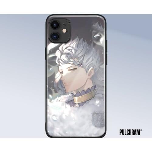 Nozel Silva Black Clover anime glass phone case for iPhone 6s 7 8 x xr xs 11 pro max Samsung S note 8 9 10 20 Plus cover shell