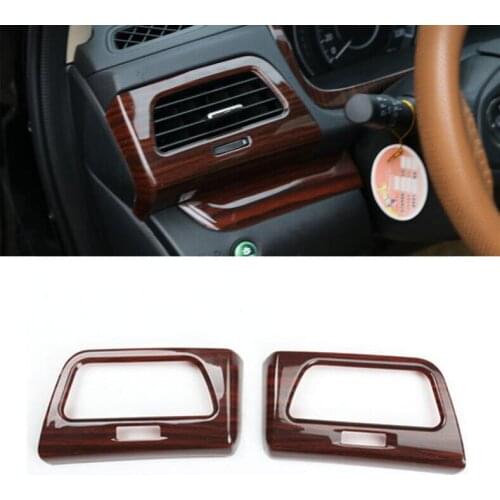 For HONDA CR-V CRV 2012-2016 Peach Wood Grain L&R AC Air Outlet Vent Cover Trim
