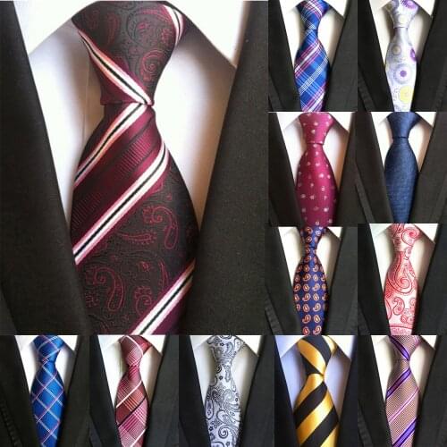 Fashion 8cm Silk Tie Yellow Black Striped Neck Ties For Men Paisley Flower Business Wedding Classic Necktie Neckwear Gift Gravat