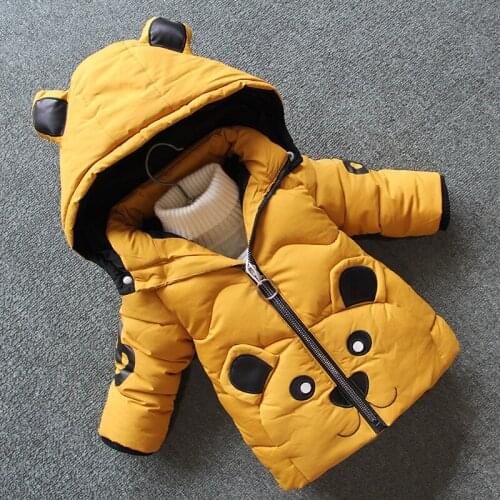 Boys' Cotton Coat New Kids Down Cotton Parka Babies' Winter Thicke Children Boys Coats