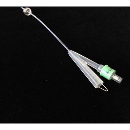 Cat Urethrostomy Catheter 2 Ways Foley Catheter 100% Silicon with Rigid Guide Wire&Plug 6FR 8FR 10cm Urinary Sterile