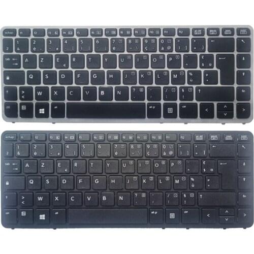 New Laptop French/FR Azerty Keyboard FOR HP EliteBook 840 G1 850 G1 850 G2 With Frame No Backlit Without Pointing Stick