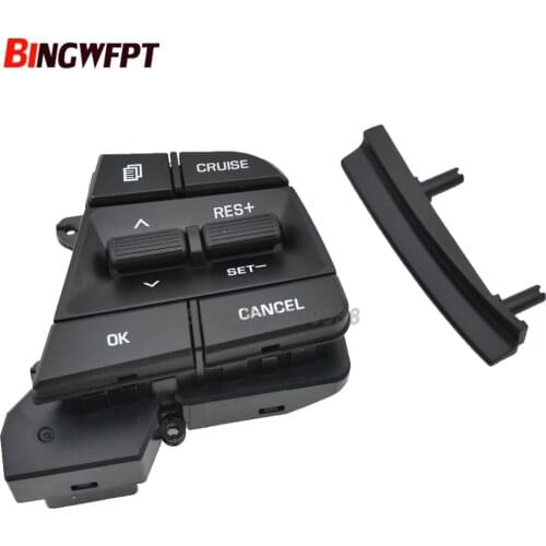 Steering Wheel Button For Hyundai Elantra AD Solaris 2018 1.6L 2016 1.4T Buttons Bluetooth Phone Cruise Control Volume