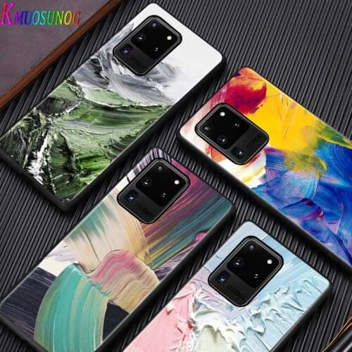 Oil Painting Paints for Samsung Note 20 S20 FE Lite Ultra Plus A91 A81 A71 A51 A41 A31 A21 A11 A12 A42 A01 Phone Case