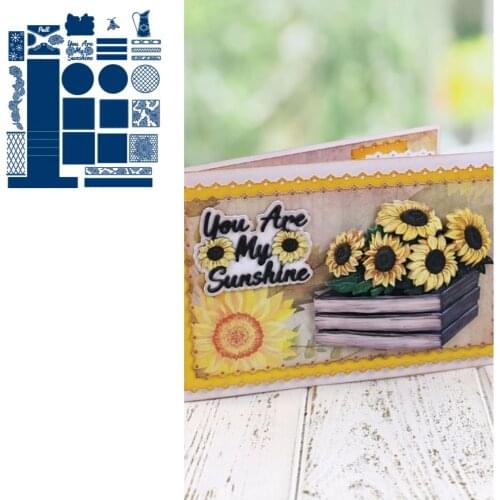 Waterfall Cardshape Metal Cutting Die Scrapbook Embossed Paper Card Album Craft Template Cut Die Stencils New for 2021 Arrive