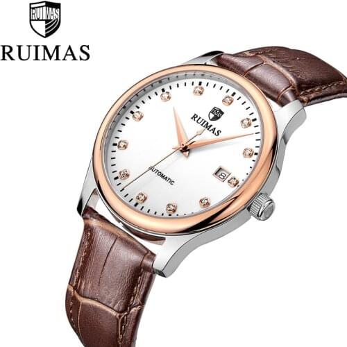RUIMAS Luxury Business Watch Men Automatic Clock Men Waterproof Mechanical Watch Top Brand Relogio Masculino Drop Shipping