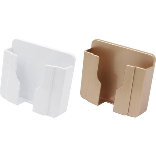 Wall Mounted Organizer Storage Box Self Adhesive Remote Control Organizer Storage Box Mobile Phone Charging Wall Holder Rack