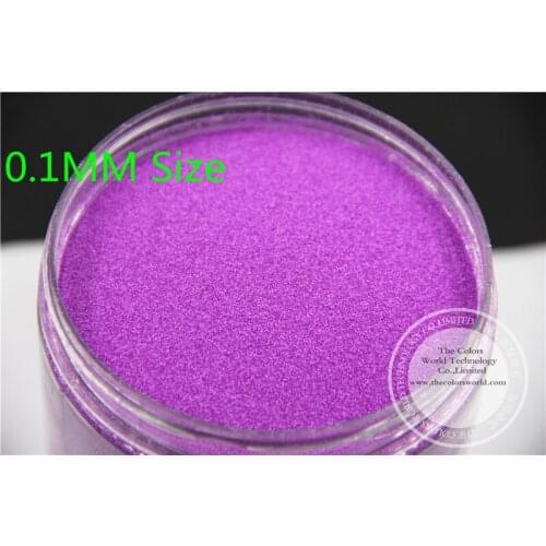 TCF503 Neon Purple Colors 0.1mm size solvent resistant glitter for nail Art nail Polish or other DIY decoration