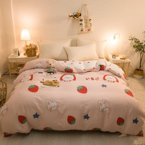 Cartoon rabbit Animal printing quilt cover Adult children students twin full queen king size Home textile blanket duvet cover