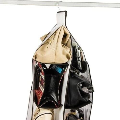Modern Alas 10 Pockets Cabinet Interior Bag Organizer-Transparent