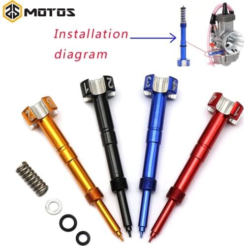 ZS MOTOS Motorcycle Easy Adjust Fuel Mixture Screw ATV PWK Carb 4T Motorbike Air FCR Carburetor Screw