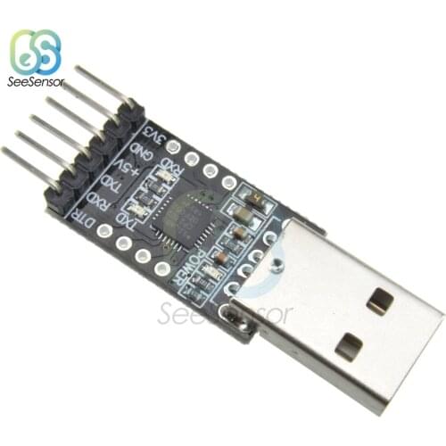 1Pcs CP2102 USB 2.0 to TTL UART Module 6Pin Serial Converter STC Replace FT232 Adapter Module 3.3V/5V Power