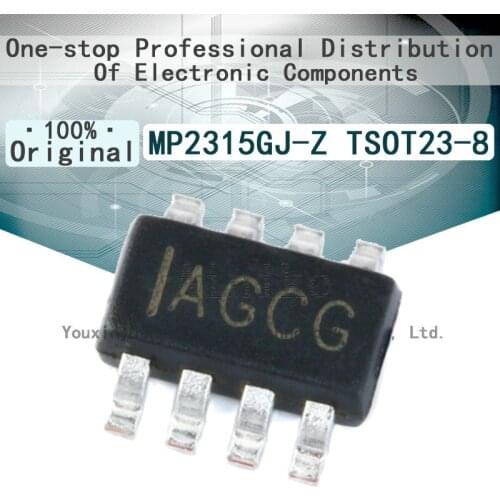 10/Pcs New Original MP2315GJ-Z TSOT23-8 MP2315 Code IAGC AGC initio Synchronous step-down converter DC-DC IC Chip