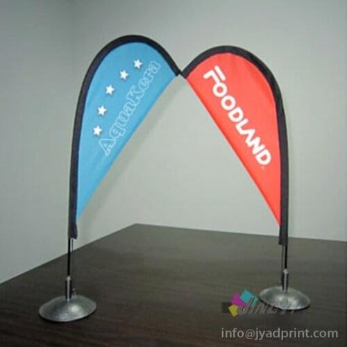 Cheap Mini Tabletop/Desktop Bow Flag Banner Display Stand