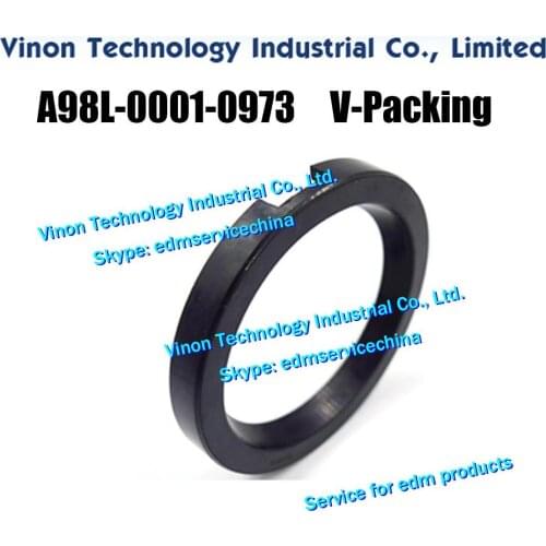 Edm parts A98L-0001-0973 (F610, 140Dx110x15MM), A98L-0001-0972 (F609 115Dx87x14MM) V-Packing Lower for 0iA,0iB series A98L000109