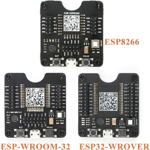 ESP8266 ESP-WROOM-32 ESP32-WROVER Development Board Test Programmer Socket Downloader for ESP-12F ESP-07S ESP-12S ESP32