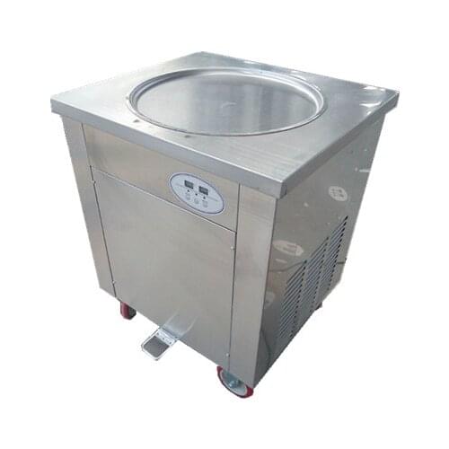 Hot Single Pan Fried Ice Cream Roll Machine Fry Ice Cream Machine Thailand Ice Cream Machine