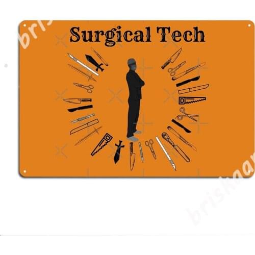 Surgical Technologist Metal Signs Plates Bar Cave Wall pub Vintage Tin sign Posters