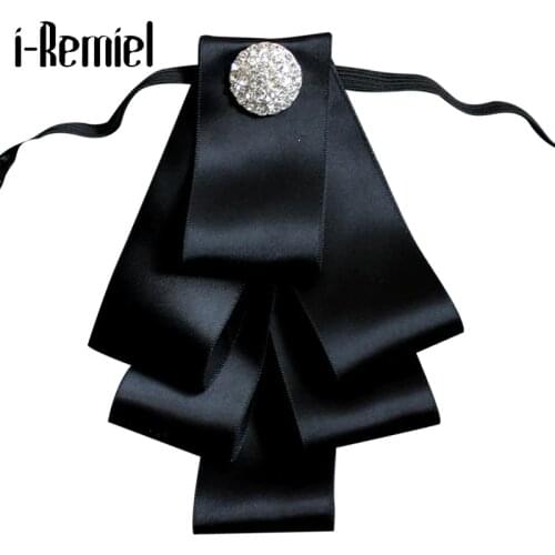I-Remiel Bows Bowtie Bowties Breastpin Fabric Glod Velvet Pins And Brooches Fashion Mujer Broche Cravat Broches Lapel Groomsmen