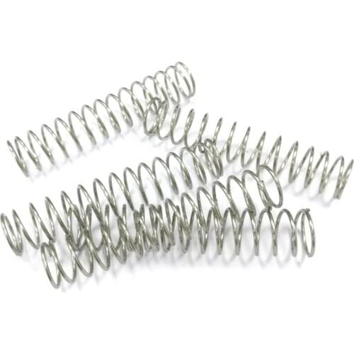 10pcs stainless steel compression spring non-corrosive electrical springs with precise surface treatment for toys pens 0.8*10*50
