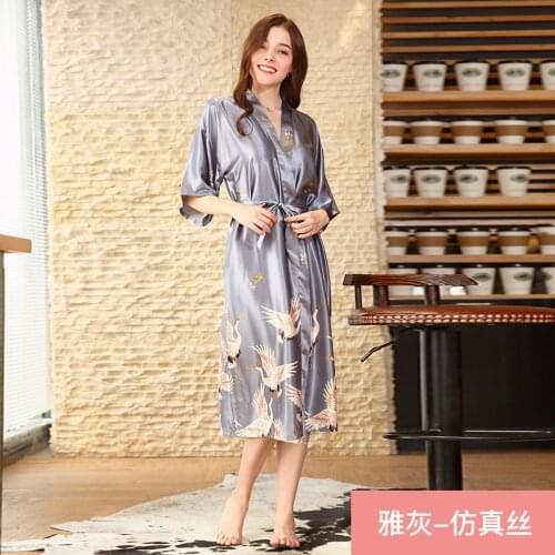 Женские атласные халаты LENGONI China At AliExpress