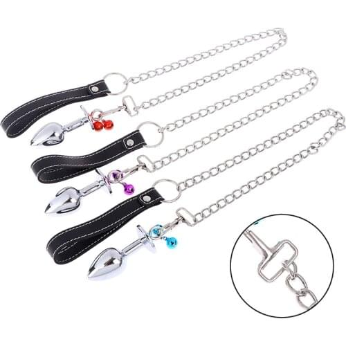 Anal Bead Anus Dilator G-point Anal Toys Metal Anal Plug With Small Bell Male/Female Intimate Smooth Touch Butt Plug For Couple