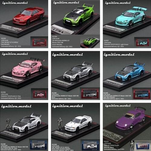 Ignition Model IG 1:64 Toyota Supra A90 JZA80 RZ Nissan GTR R34 Skyline 2000 Fairlady HONDA NSX Mazda RX7 FD3S Diecast Car