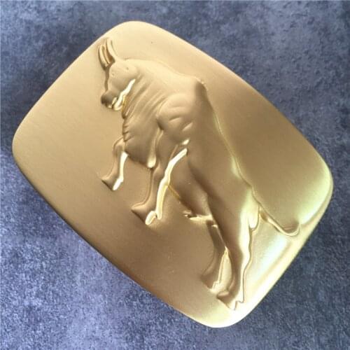 Luxury Solid Brass Bull Belt Buckle Fashion Men Belt Buckle High Quality Cowboy Buckle For Jeans Men Belt BK0096