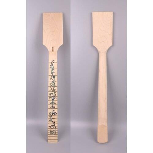 Unfinished guitar neck 24fret 25.5inch Vine Inlay Maple Fretboard Paddle Head US