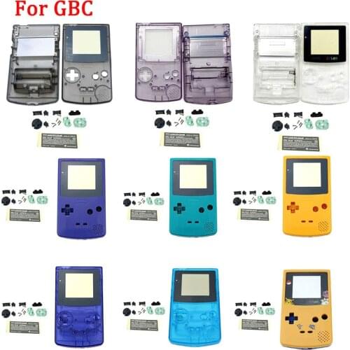 New Original Game Console Shell Case for Gameboy Color Light Classic Game Console Shell Case for GBC Housing Shell with buttons