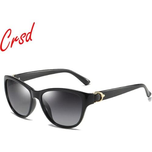 CRSD New Fashion Wrap Unique Womens Polarized Outdoor Sports Retro Accessories Eyeglasses Sunglasses Female Classic Sun Glasses