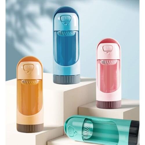 Portable Pet Dog Water Bottle Drinking Bowl for Small Large Dogs Feeding Water Cat Dogs Outdoor Bottles Activated Carbon Filter