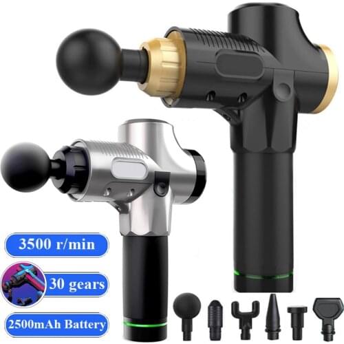 Professional Fascia Massage Gun Sport Relaxation Fitness EMS Muscle Deep Tissue Percussion Stimulator Handheld Body Massager