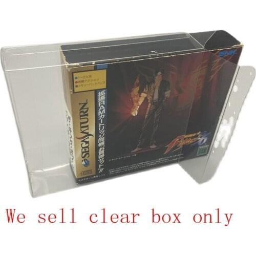 Transparent Storage display box for Sega Saturn for SS game card collection Protection box