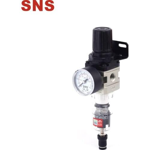 SNS AW Series Air Source Treatment Pneumatic Filter Regulator With Pressure Gauge