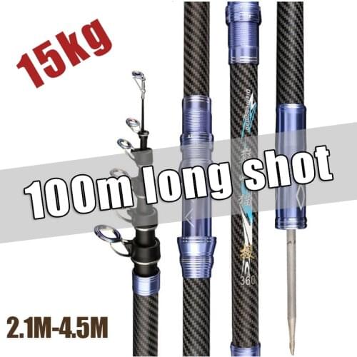 Best Telescopic Portable Rotary fishing 2.4M,2.7M,3.6M,3.9M,4.5M Fishing Rod Travel Sea Boat Rock Fishing Rod Carp Fishing Gear