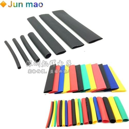 127/164/328Pcs/pack Polyolefin Assorted Heat Shrink Tubing Insulation Shrinkable Tube Wrap Wire Cable