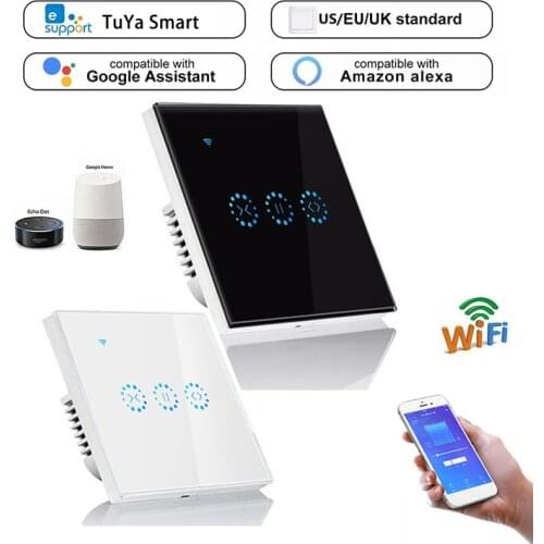 Smart Home WiFi Electric Touch Blinds Curtain Switch Tuya APP Voice Control By Alexa Google Home For Mechanical Limit Blinds