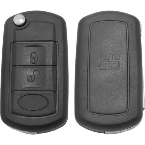 1Pcs 3Buttons Key Shell Flip Key Fob Case Blade Case Replacement Shell Cover For Land Rover Discovery Range Rover Car Accessorie